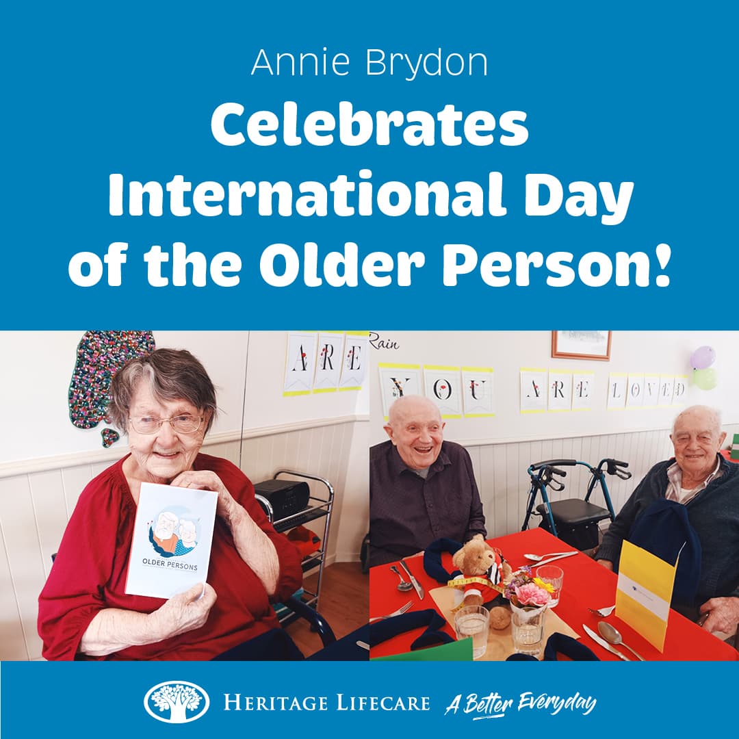 ​Annie Brydon Celebrates International Day of the Older Person!