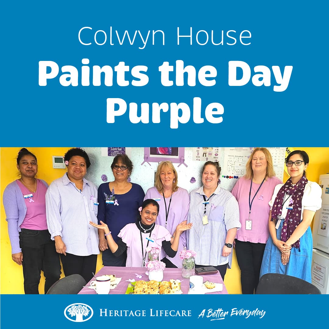 ​Colwyn House Paints the Day Purple