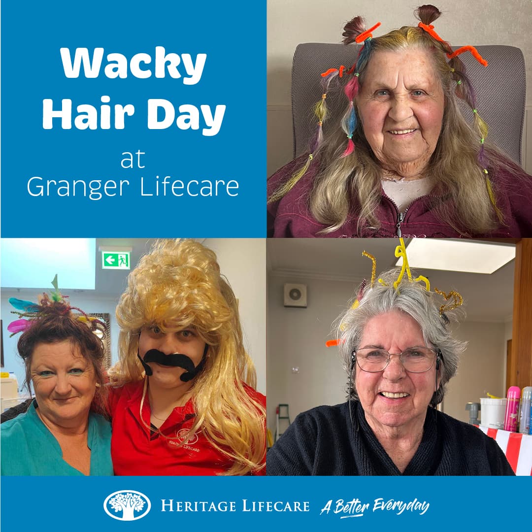 ​Wacky Hair Day at Granger Lifecare