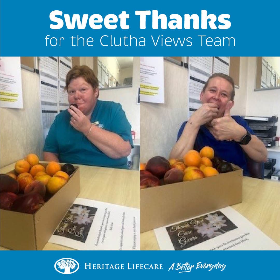 ​Sweet Thanks for the Clutha Views Team