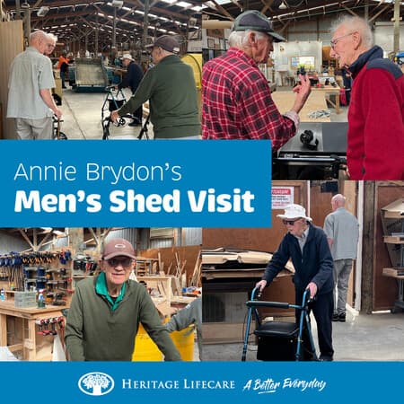 Annie Brydon's Men's Shed Visit