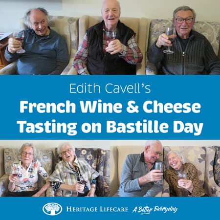 Edith Cavell’s French Wine & Cheese Tasting on Bastille Day