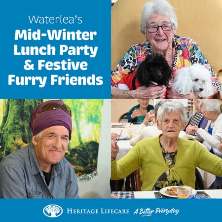 ​​Waterlea’s Mid-Winter Lunch Party & Festive Furry Friends